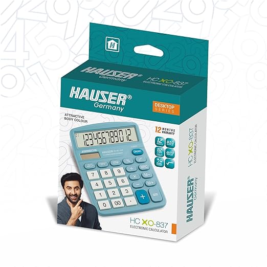 Hauser HC XO-837 Desktop Electronic Calculator