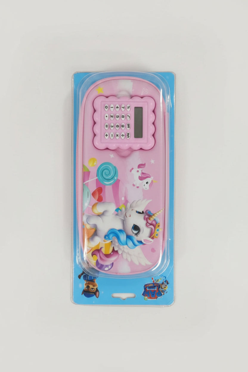 Unicorn Fancy Pouch With Inbuilt Calculator