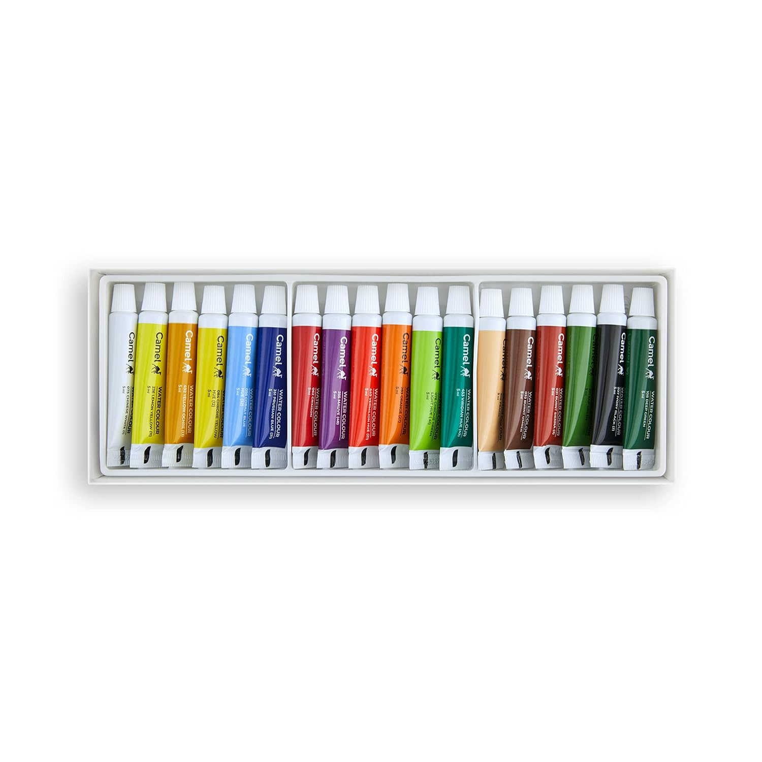 Camel Student Water Color Tube - 5ml Tubes, 18 Shades
