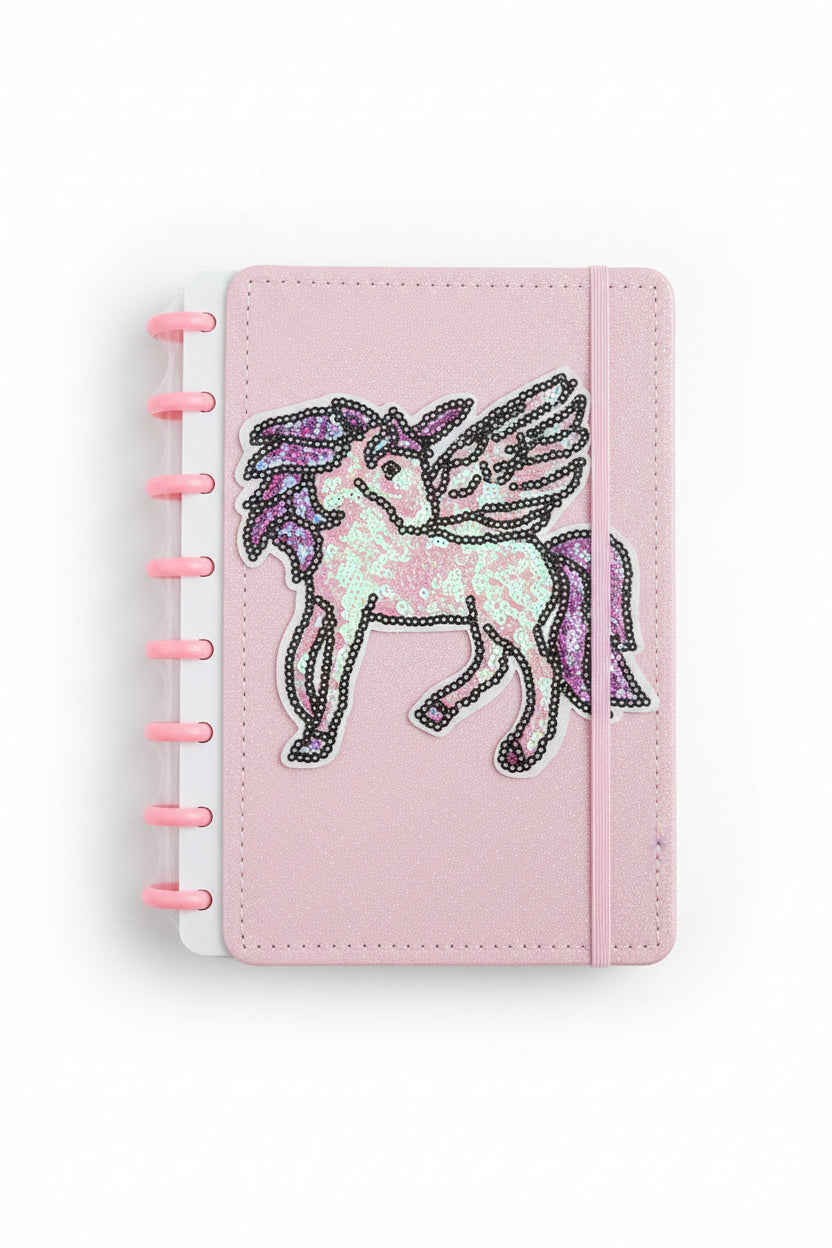 Fancy Unicorn Spiral Style Diary