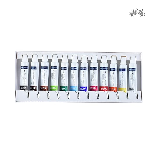 Faber-Castell Creative Studio Watercolour Paint Set – 12 x 5ml Tubes |