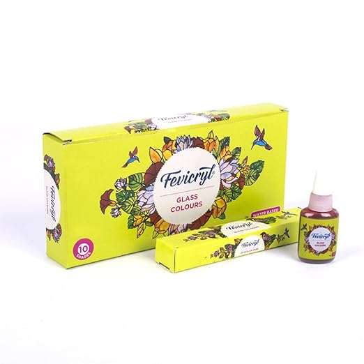 Pidilite Fevicryl Water Based Glass Colours 10