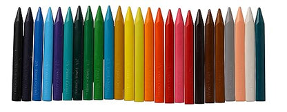 Faber-Castell Erasable Plastic Crayon Set Gift Pack- 110mm, Pack of 25