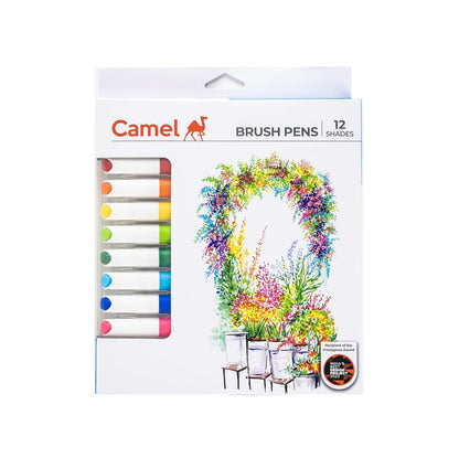 Camel Camlin Brush Pen 12 Shades, Bold