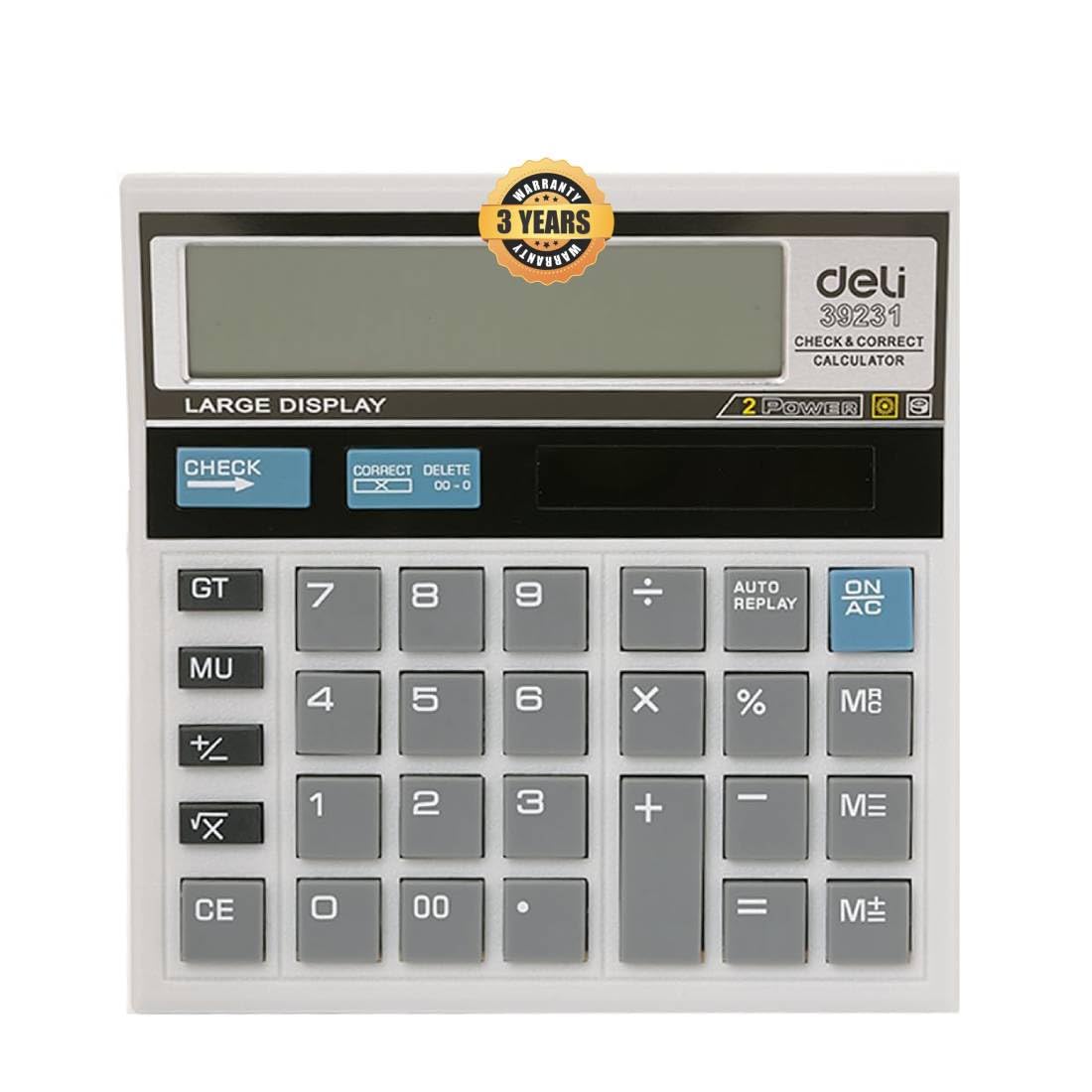 Deli W39231N 12 Digit GT Basic Calculator for Office
