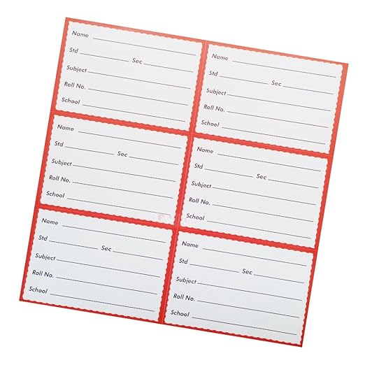 Name Stickers for School