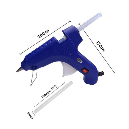Hot Melt Glue Gun & 11mm Glue Sticks With On/Off Switch Anti Drip Heavy Duty Glue Sticks for DIY Projects, School
