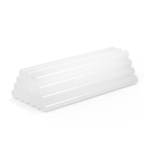 11mm Glue Sticks for Glue Gun - 11mm x 165mm in Length - Hot Melt Transparent Glue Stick - Pack of 10