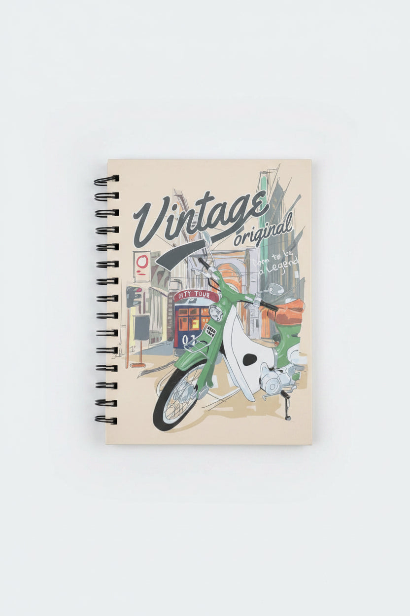 Vintage Original Spiral Style Diary