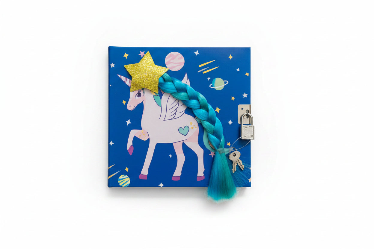 Unicorn Lock Style Fancy Diary