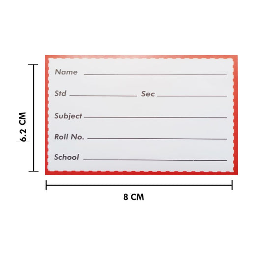 Name Stickers for School(Pack of 5)