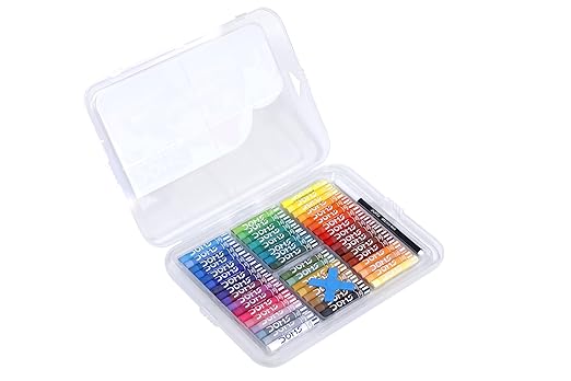 DOMS 50 Shades Oil Pastel With Case|Smooth Color Intermixing For Better Effect|Bright&Intense Colors|Free Scrapping Tool|Non-Toxic&Safe For Childrens
