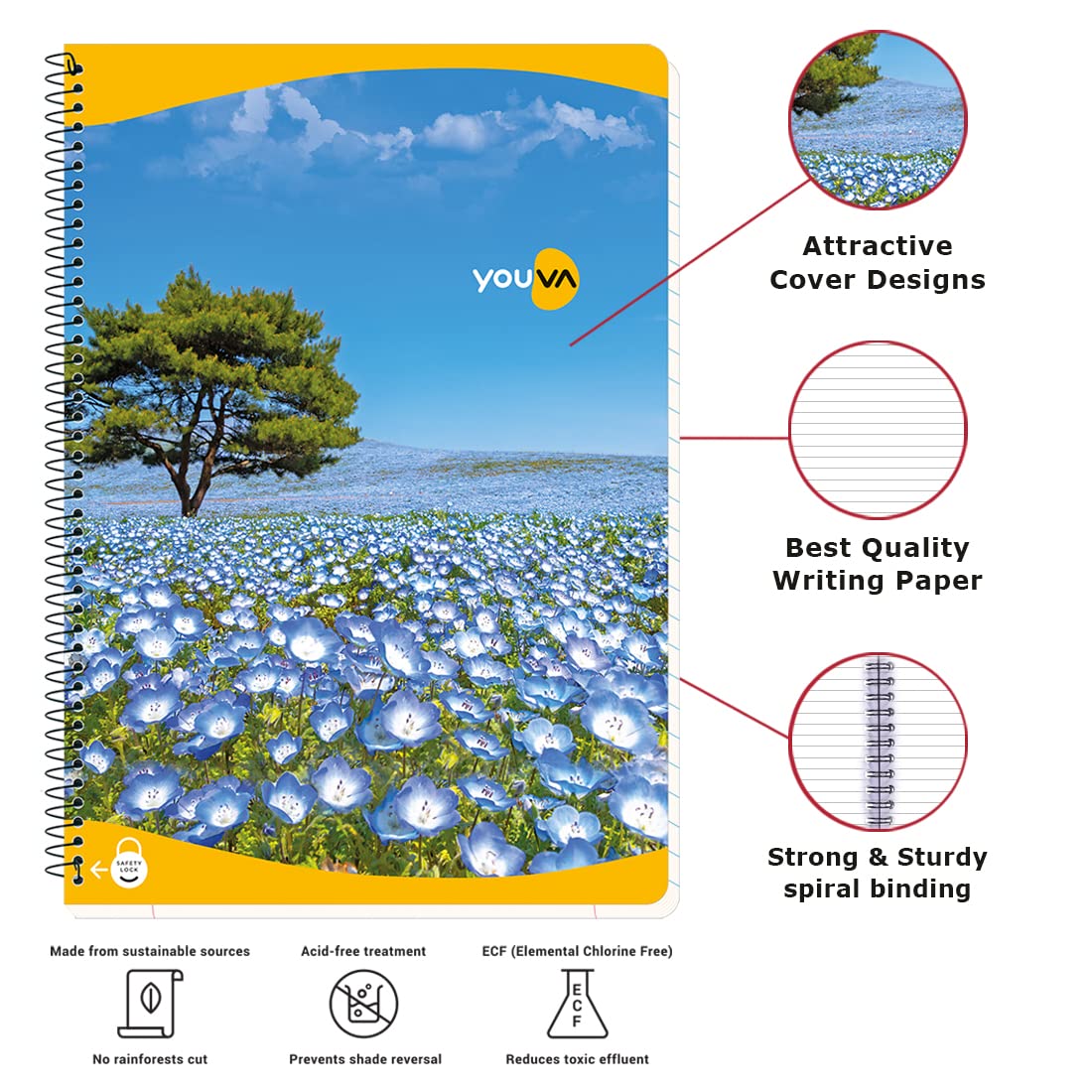 YOUVA Navneet Spiral Long Notebook