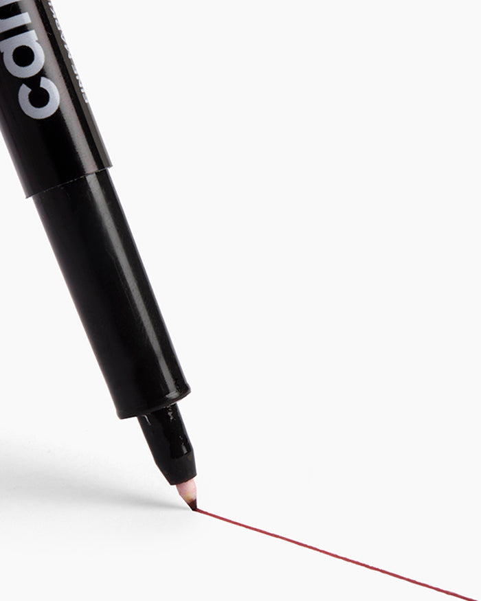 Camlin Fine Tip Permanent Markers Red (Set of 10)