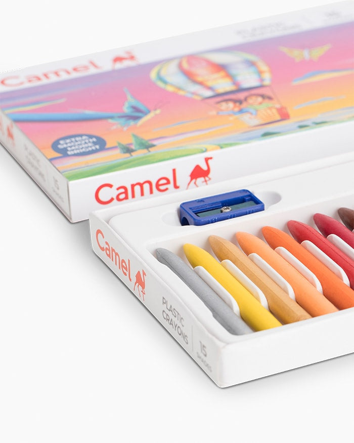 Camel Plastic Crayons 15 Shades