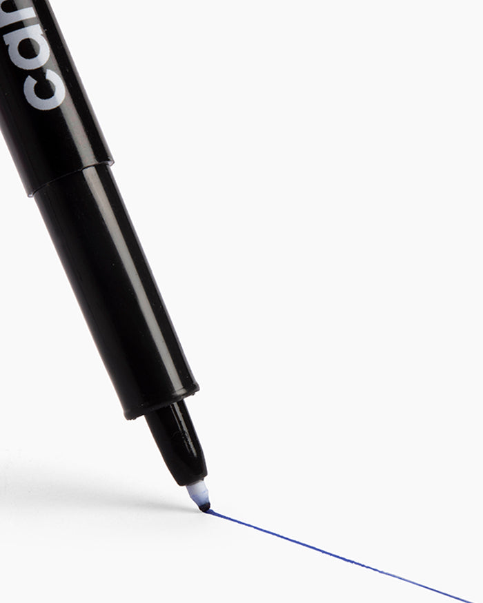 Camlin Fine Tip Permanent Markers Blue (Set of 10)