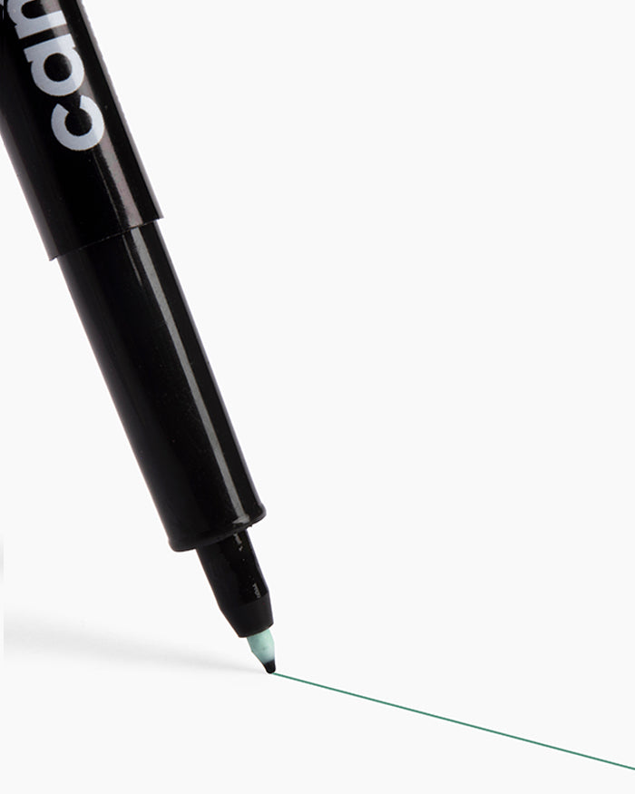 Camlin Fine Tip Permanent Markers Green (Set of 10)