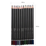 worison Water Soluble Earth Tones 12 Coloured Graphite Pencils