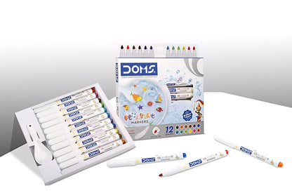Doms Floating Markers 12 Assorted Shades