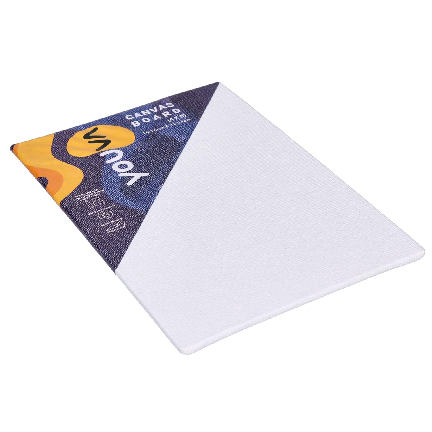 Navneet Youva |Cotton White Blank Canvas Boards for Painting, Acrylic Paint, Oil Paint Dry & Wet Art Media|4" x 6"