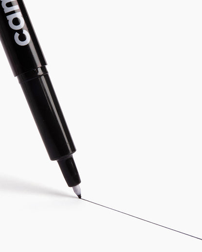 Camlin Fine Tip Permanent Markers Black (Set of 10)