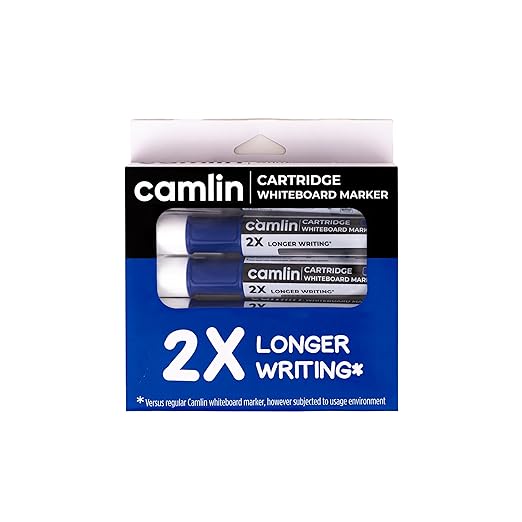 Camlin Cartridge White Board Marker pack of 5 - Blue