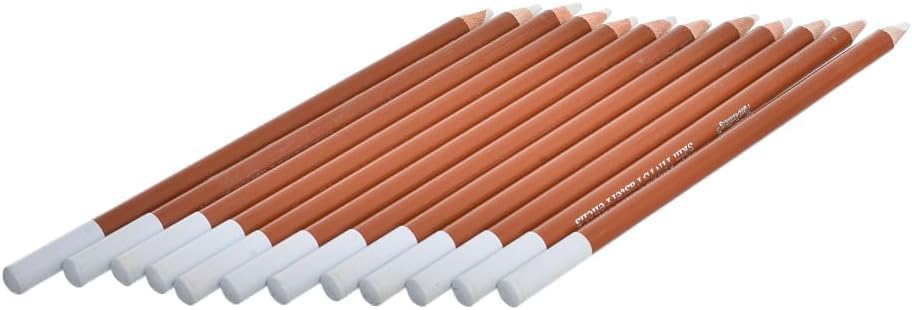 White Charcoal Pencil Pastel Set – 12 Pieces