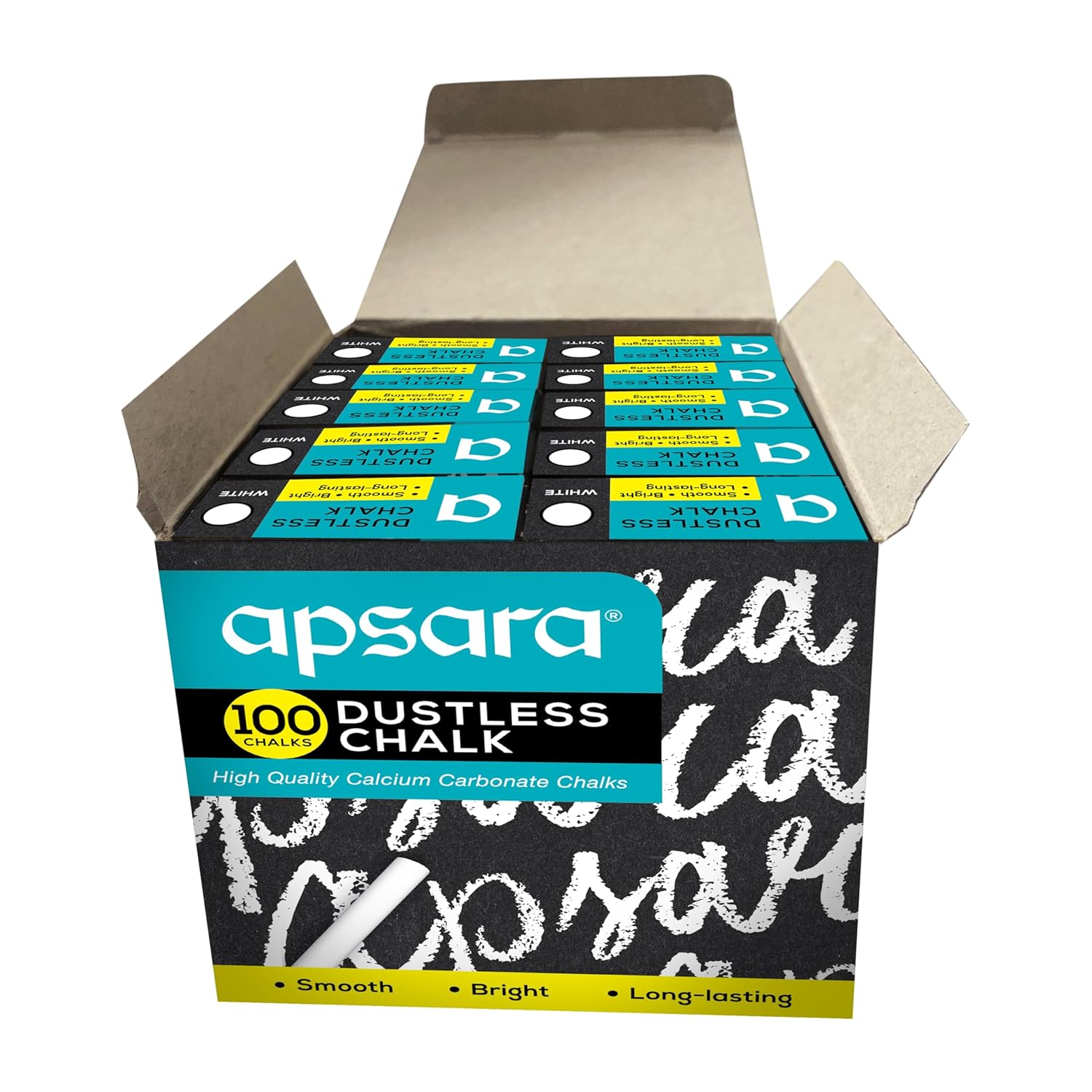 Apsara White Dustless Chalks
