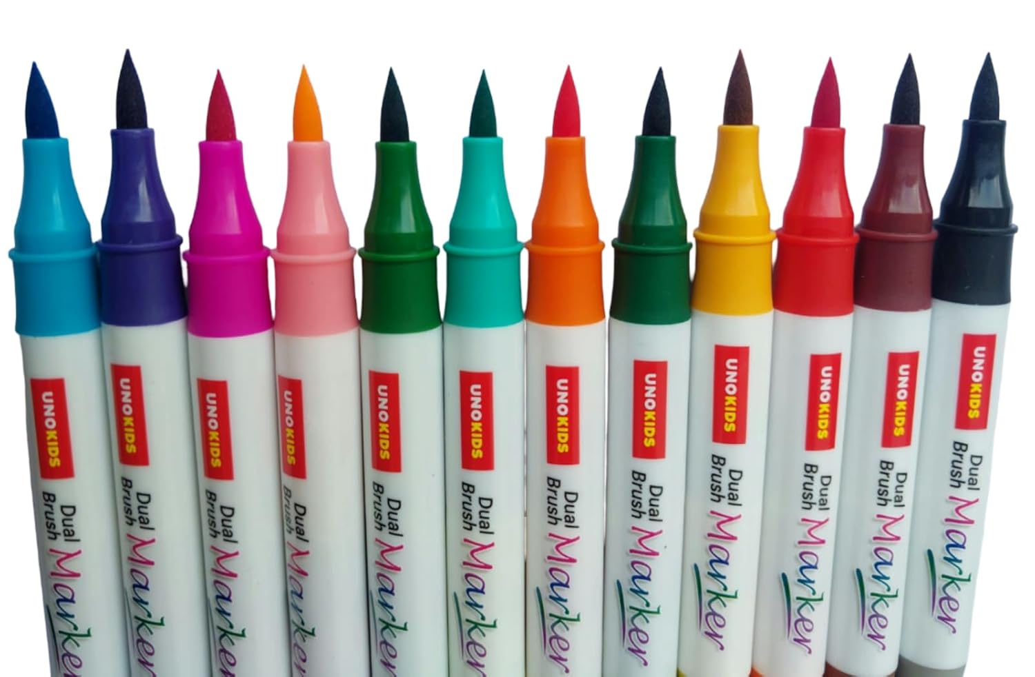 Unomax Unokids Dual Brush Marker Pen 24 Shades
