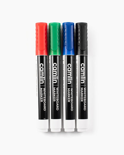 Camlin White Board Bold Marker Pen-( Black Pack of 4)