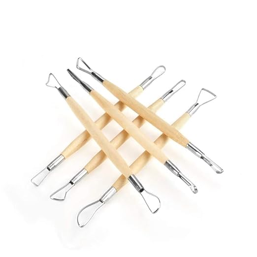 Ceramic Clay Tools Set, Birch 6Pcs Pottery Tools, for Wax Sculpting Ceramics Carving Jewelry Design Use