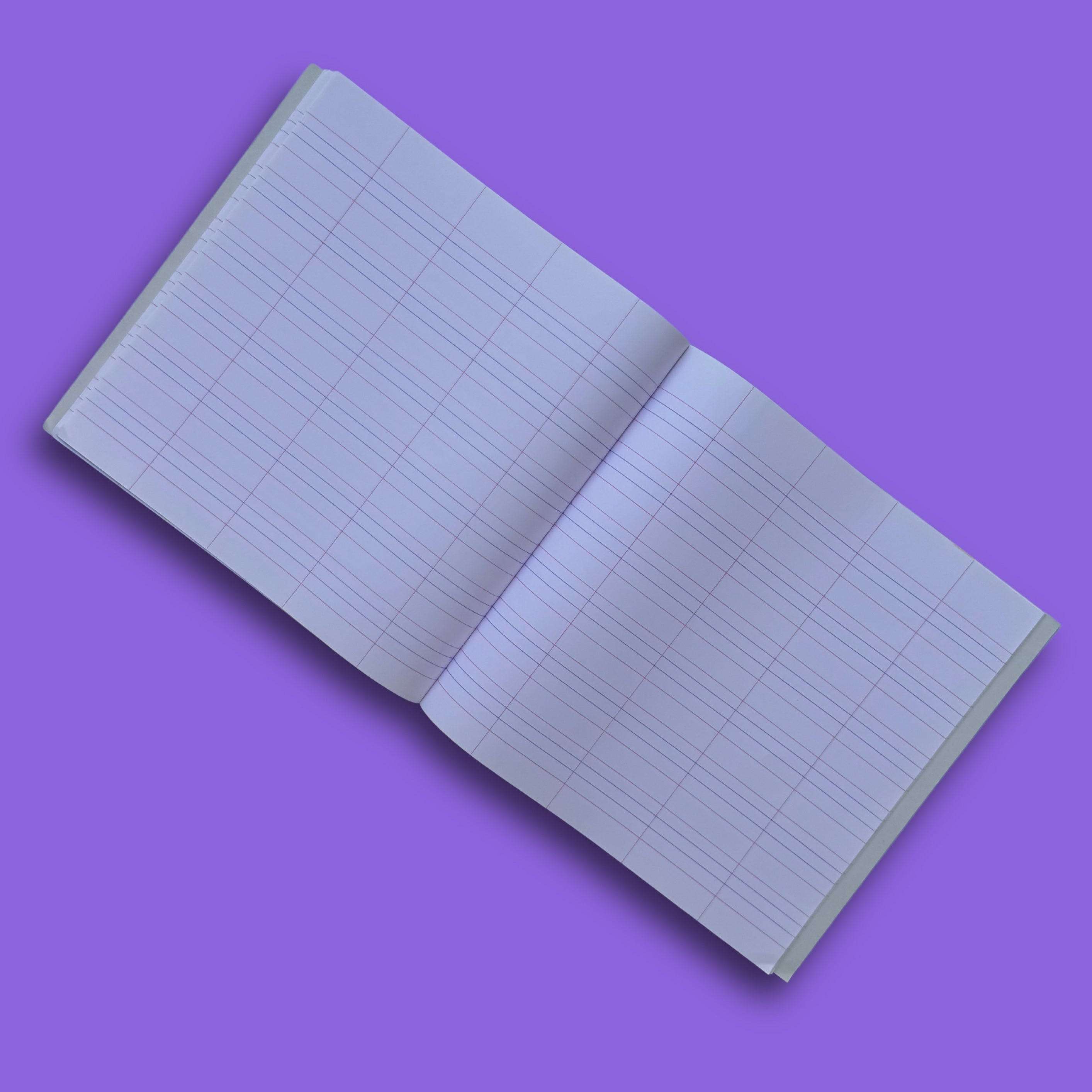 NR- Four Line Column Premium Size Notebook
