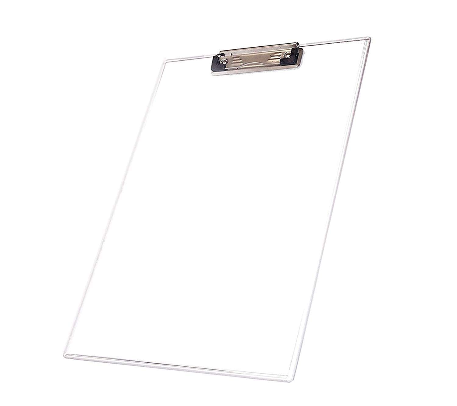 Transparent Clear Acrylic Clipboard Un Breakable- Exam Pad/Clipboards Exam Pad - Writing Pad