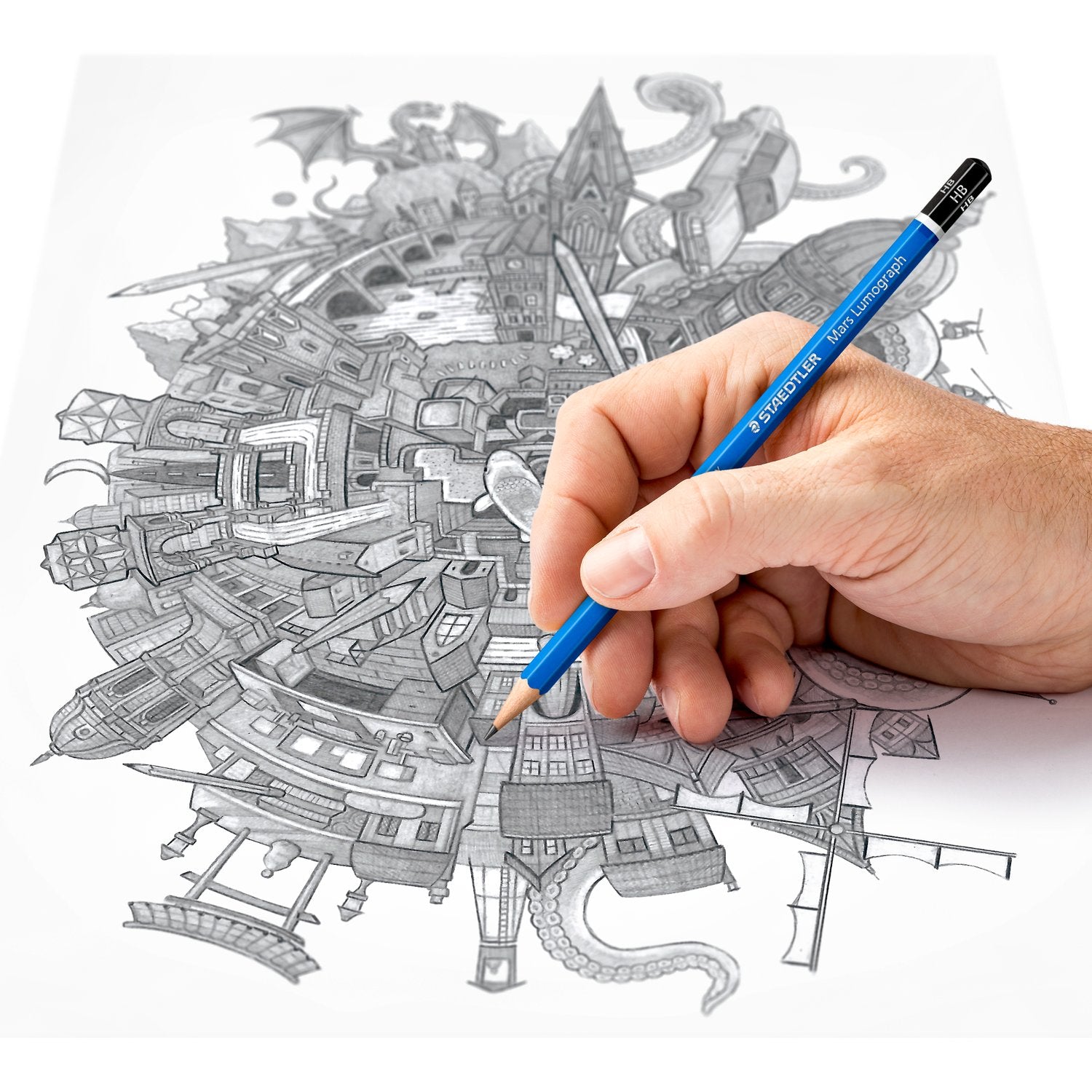 STAEDTLER Mars Lumograph Shading Pencils Pack of 12 Pcs