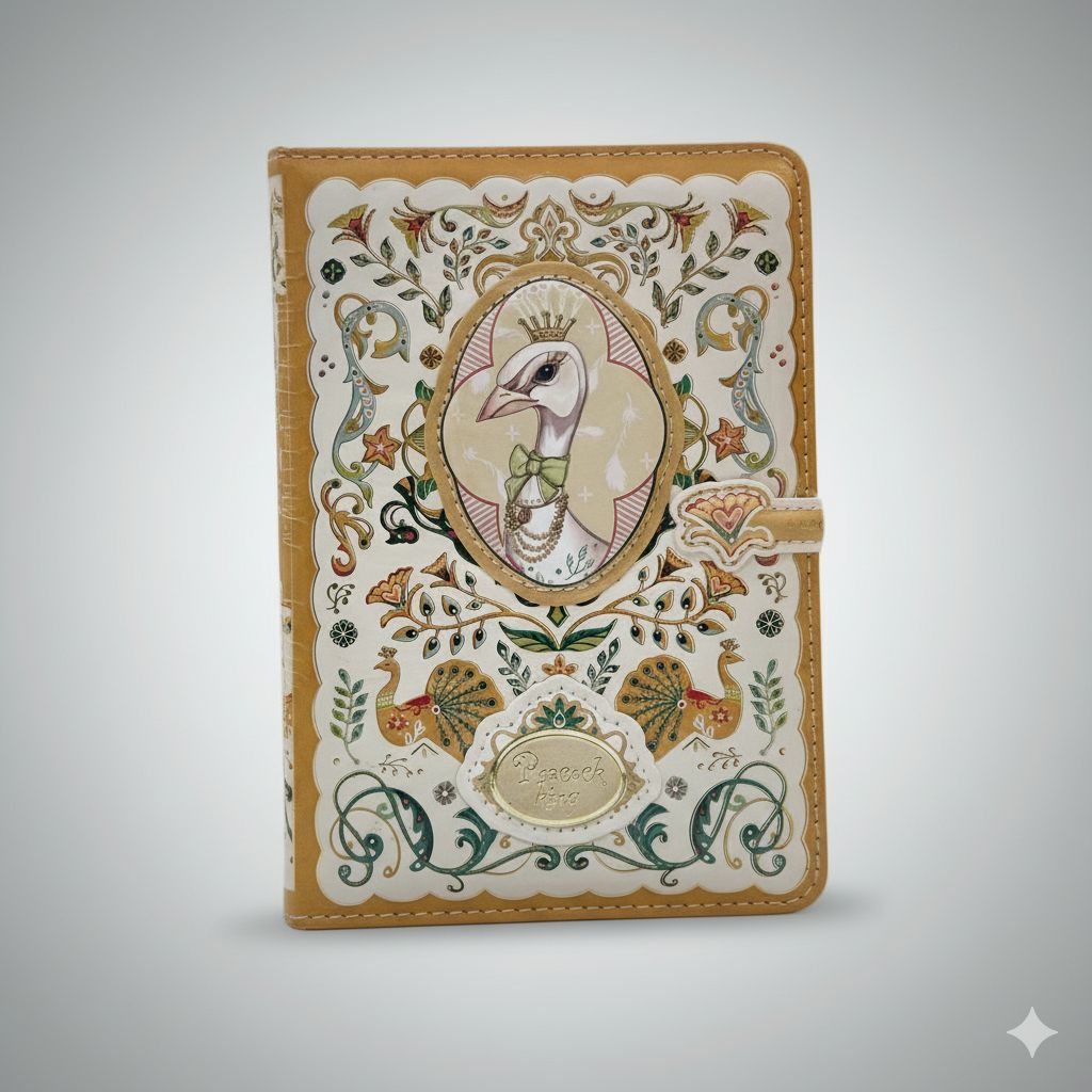 Peacock King Magnetic Lock Style Diary
