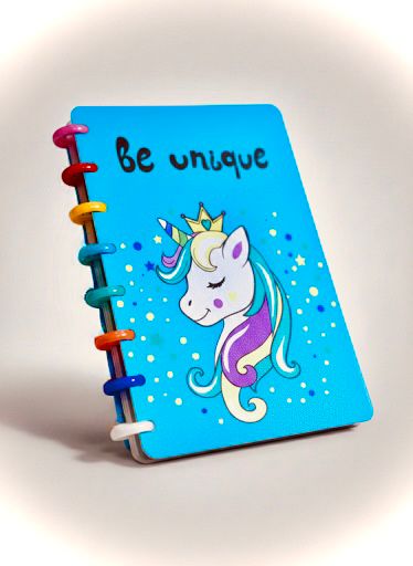Unicorn “Be Unique” Spiral Style Diary