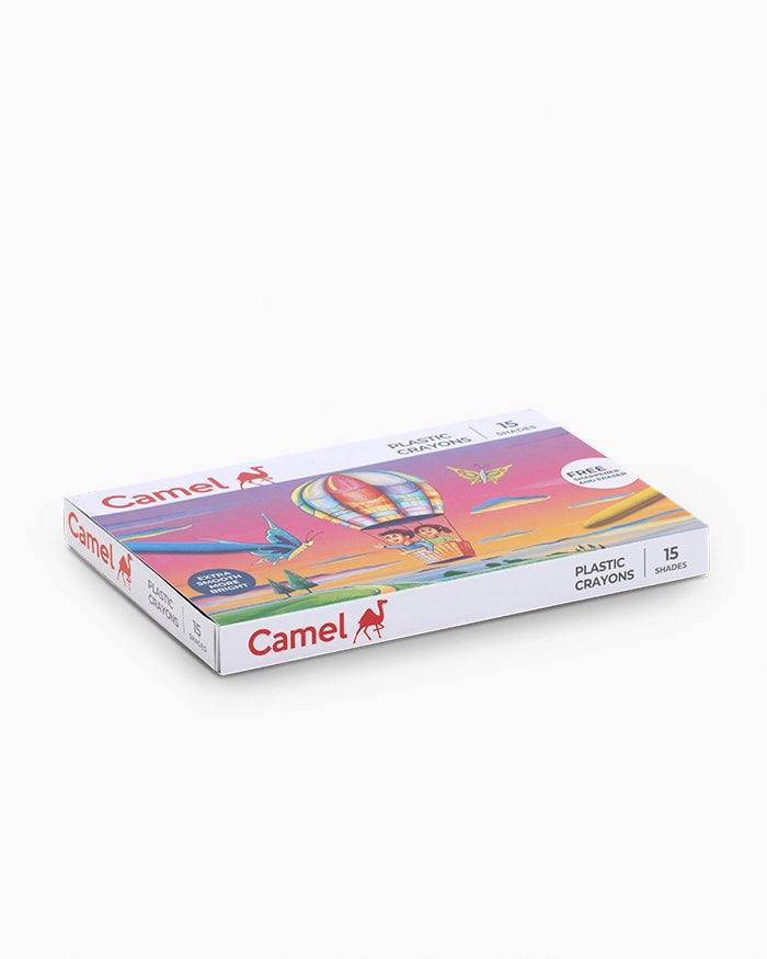 Camel Plastic Crayons 15 Shades
