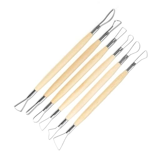 Ceramic Clay Tools Set, Birch 6Pcs Pottery Tools, for Wax Sculpting Ceramics Carving Jewelry Design Use