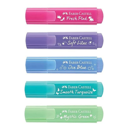 Faber-Castell Pastel Shades Textliner | Wallet Pack, Set of 5 Colours