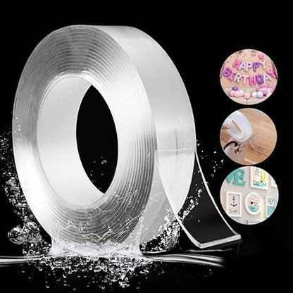 Double Sided Tape Heavy Duty - Multipurpose Removable Traceless Mounting Adhesive Tape for Walls
