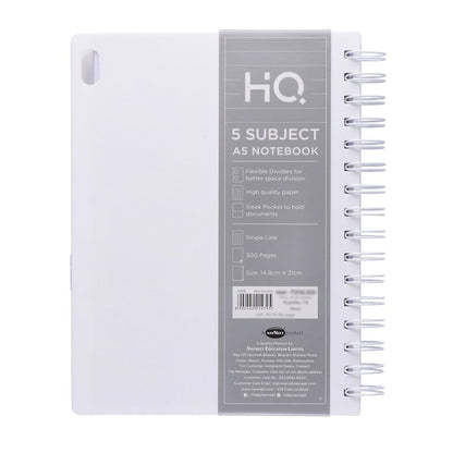 Navneet HQ Five Subject Spiral Notebook