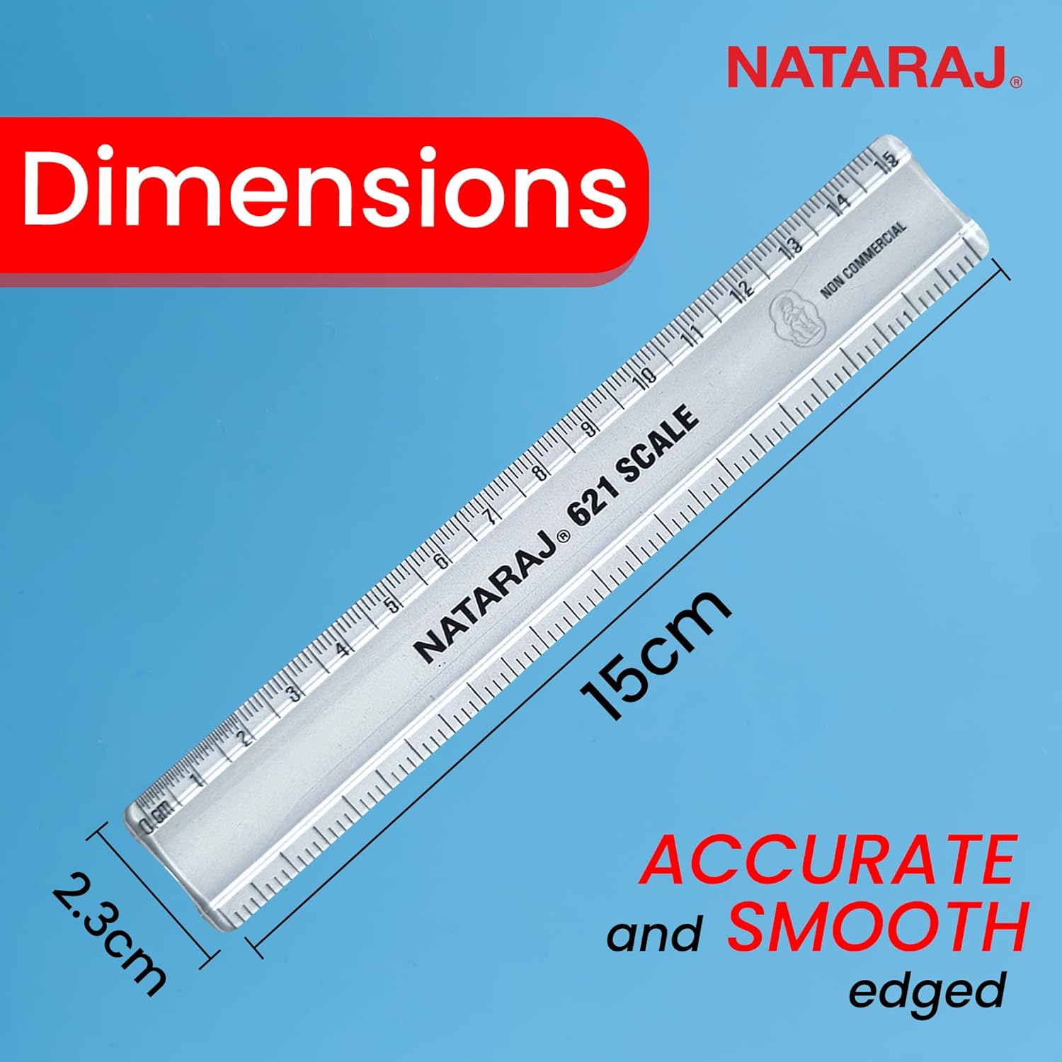 Nataraj Scale 15 CM
