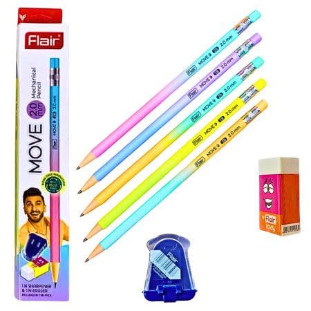Flair Move 2.0mm Mechanical Pencil Set of 10