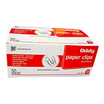Oddy Paper Clips Nickel Plated - PC-50mm -