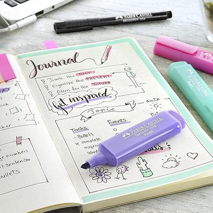 Faber-Castell Pastel Shades Textliner | Wallet Pack, Set of 5 Colours