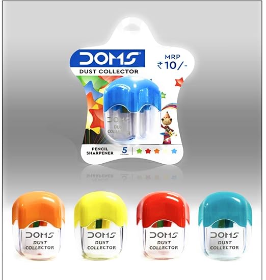 DOMS Dust Collector Pencil Sharpener (Pack of 4)