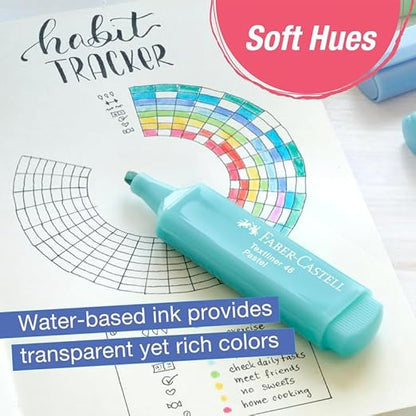 Faber-Castell Pastel Shades Textliner | Wallet Pack, Set of 5 Colours