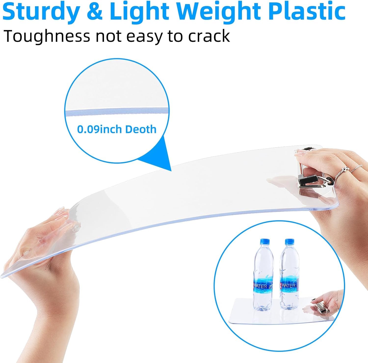 Transparent Clear Acrylic Clipboard Un Breakable- Exam Pad/Clipboards Exam Pad - Writing Pad