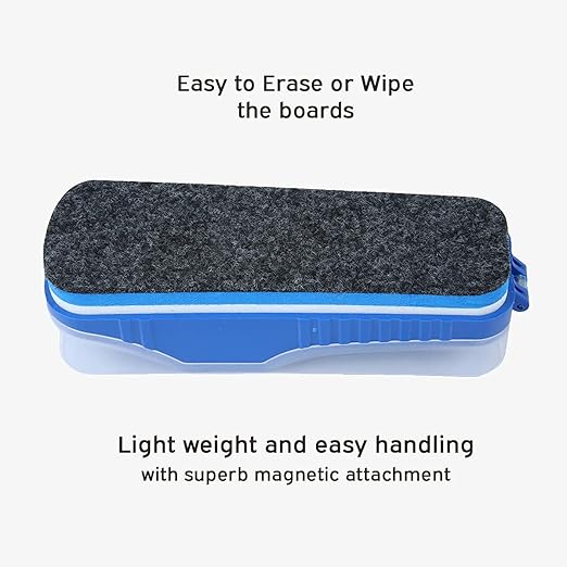 DOMS Fine Magnetic Whiteboard Duster Marker Set | Easy to Wipe