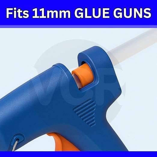 11mm Glue Sticks for Glue Gun - 11mm x 165mm in Length - Hot Melt Transparent Glue Stick - Pack of 10